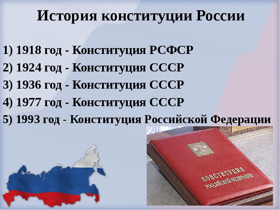 Дата принятия конституции новой россии