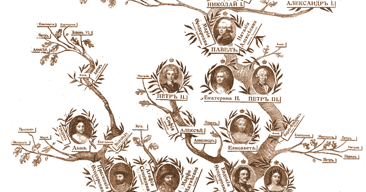 Генеалогическое древо романовых схема от петра 1