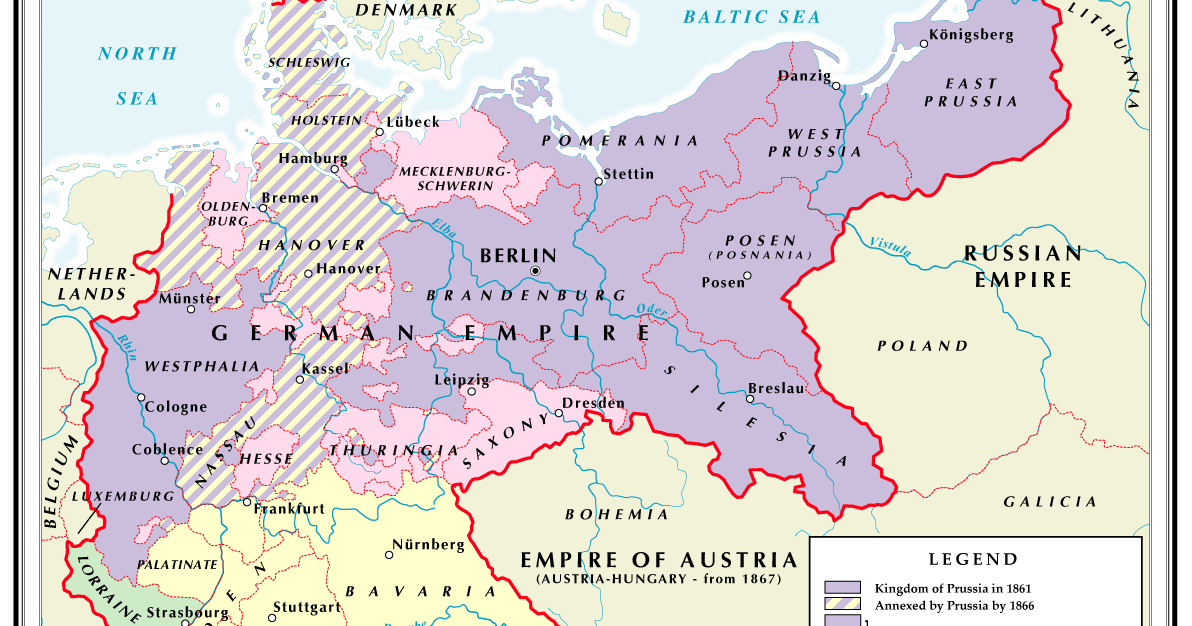 Карта пруссии в 19 веке