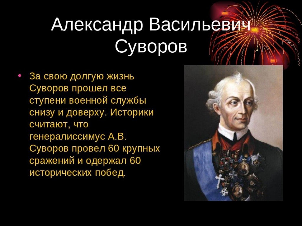 А в суворов презентация