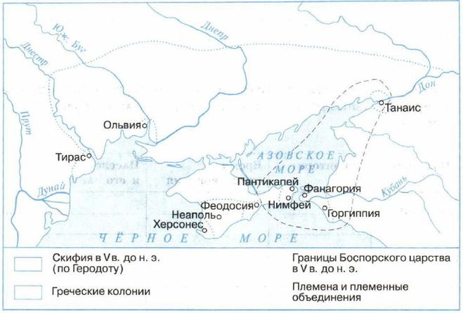 Физическая карта северного причерноморья