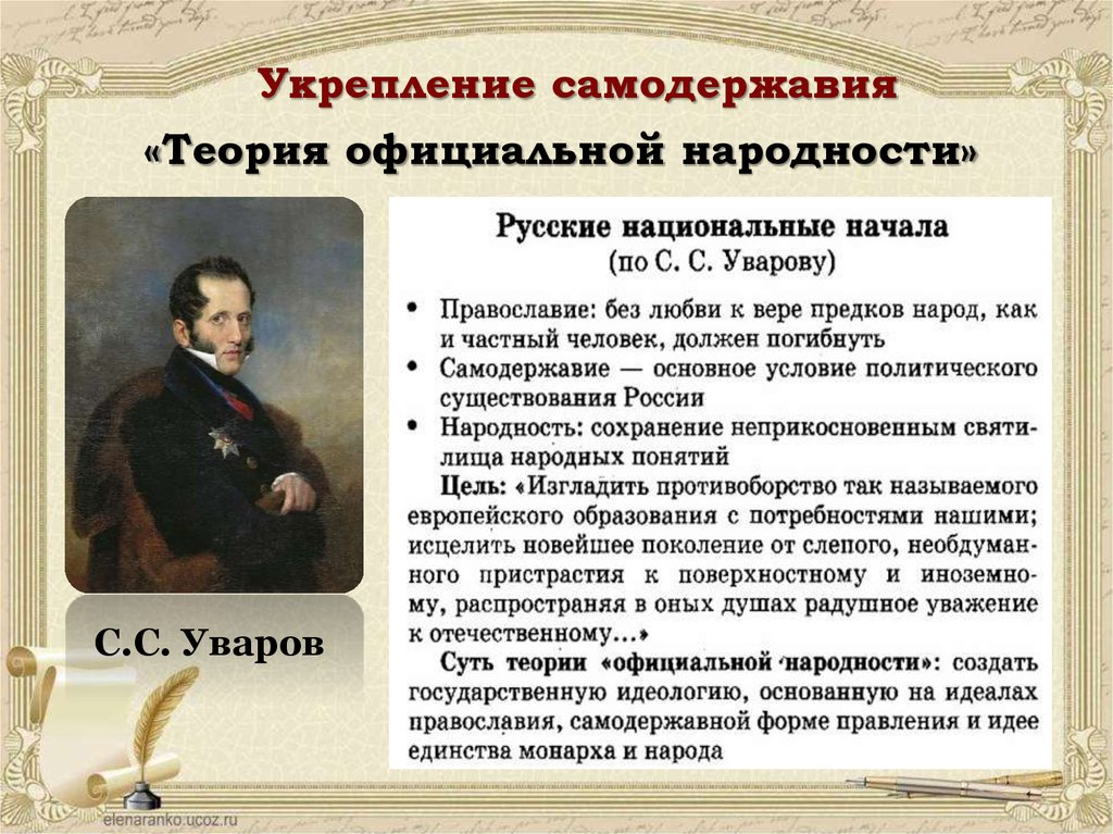 Теория официальной народности картинки