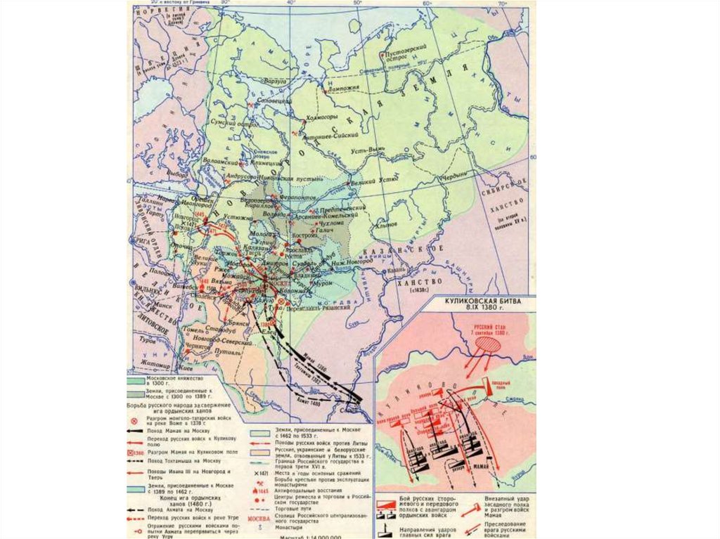 Россия к 1533 году карта