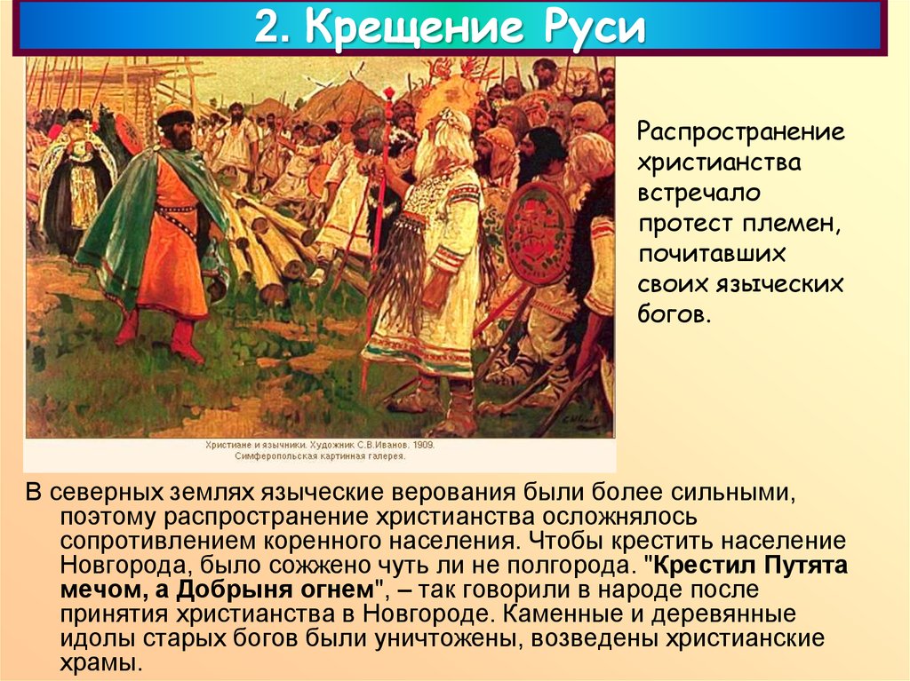 Распространение христианской веры в государстве русь в xi в картинки впр