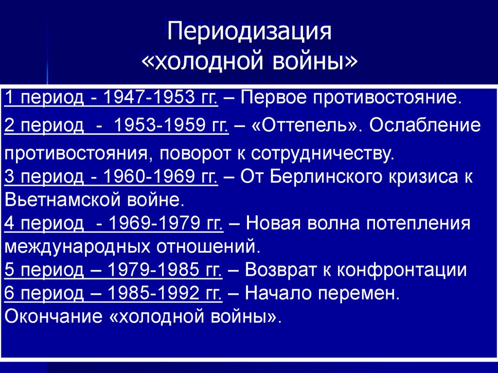 Партнерство и соперничество сверхдержав кризис политики холодной войны 10 класс презентация