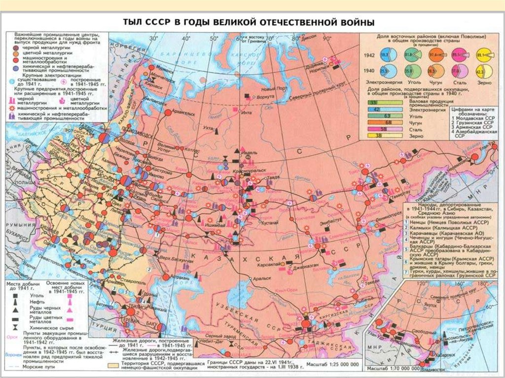 Послевоенная карта ссср