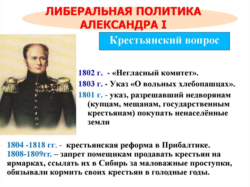 При александре i кто составил проект государственных преобразований