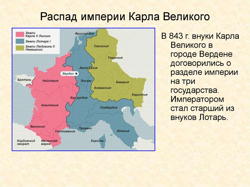 Составьте схему управления в империи карла великого