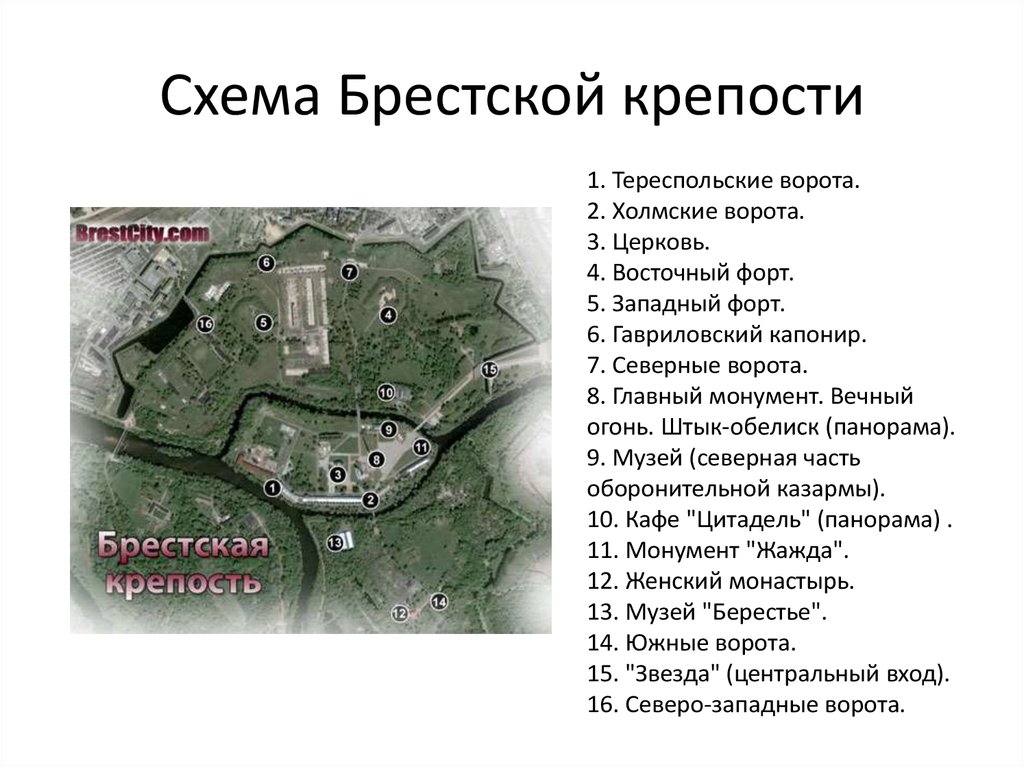 Карта брестской крепости в 1941 году подробная