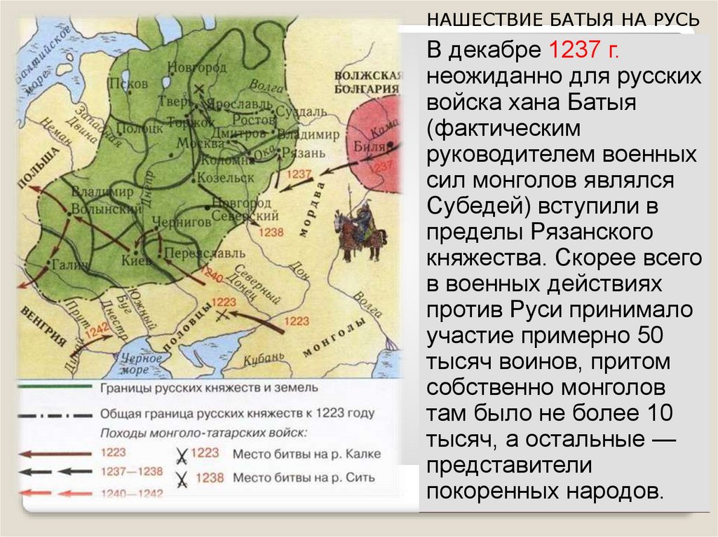 Вторжение монголов на русь презентация