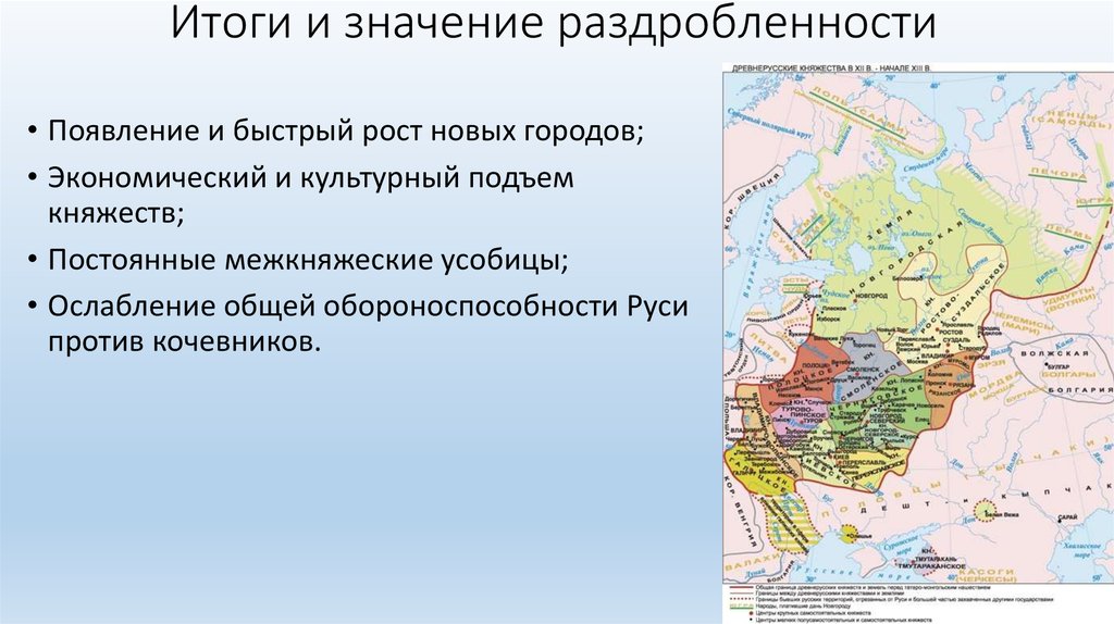 Презентация по теме политическая раздробленность на руси