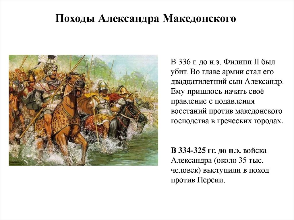 Поход александра македонского на восток презентация 5 класс