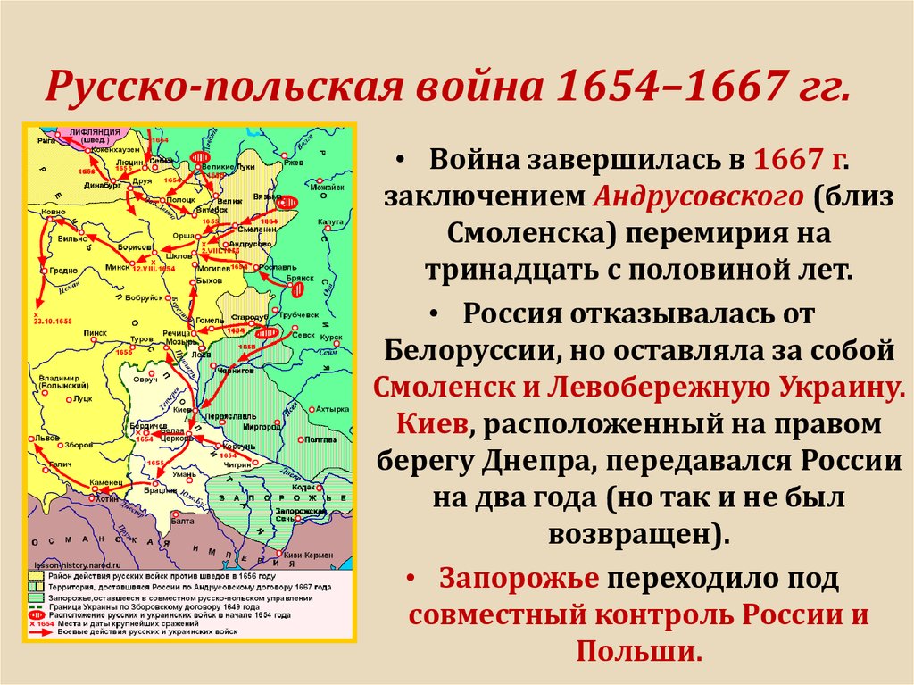 Карта воссоединение украины с россией 1654