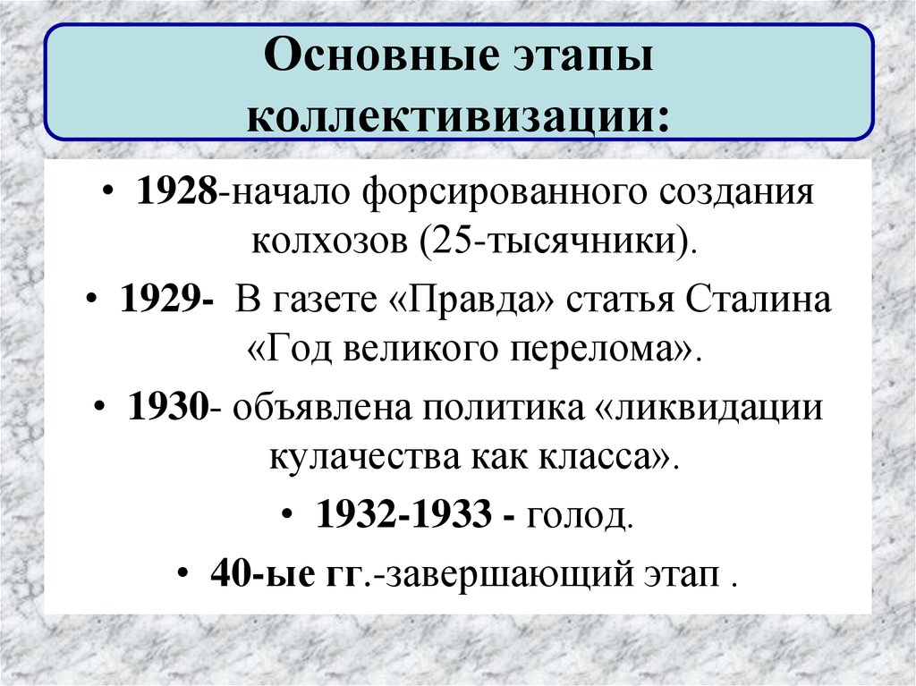 Индустриализация и коллективизация в ссср презентация 11 класс