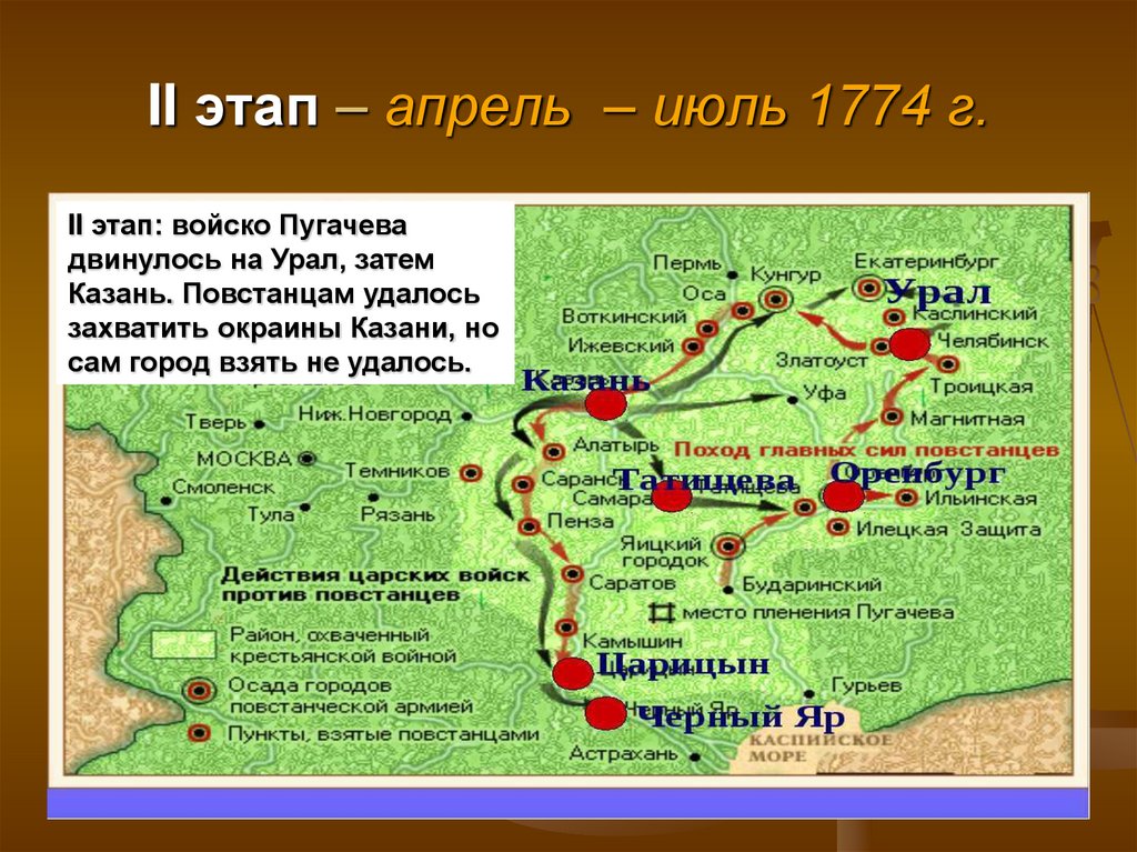 Восстание под предводительством е и пугачева презентация