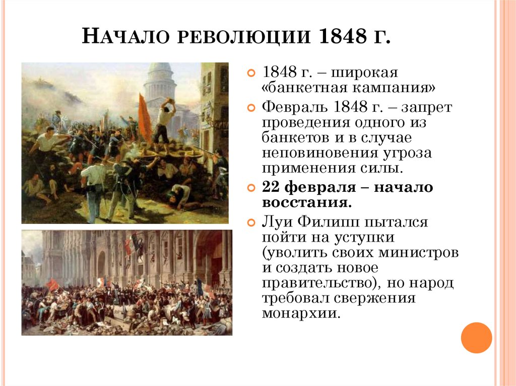 Презентация французская революция 1848