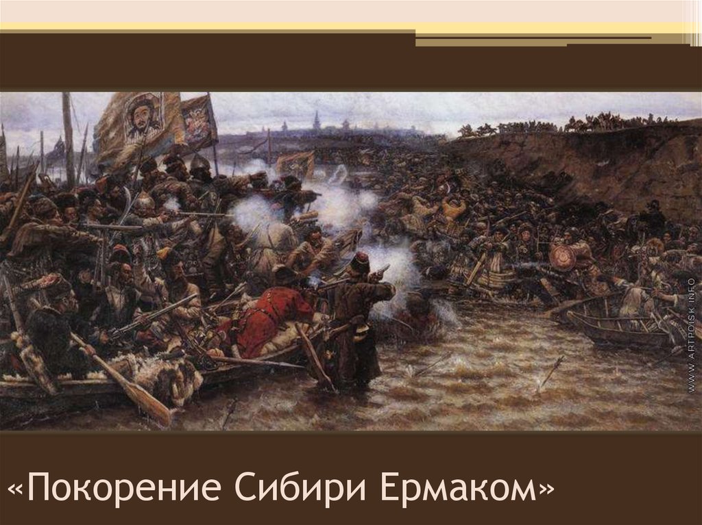 1 покорение сибирского ханства ермаком. Покорение Сибири Ермаком. Суриков покорение Сибири. Покорение Сибири Ермаком Тимофеевичем картина.