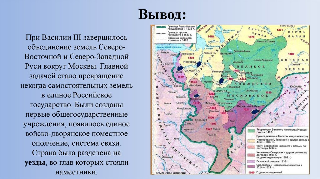 Запишите слово пропущенное в схеме завершение объединения русских земель