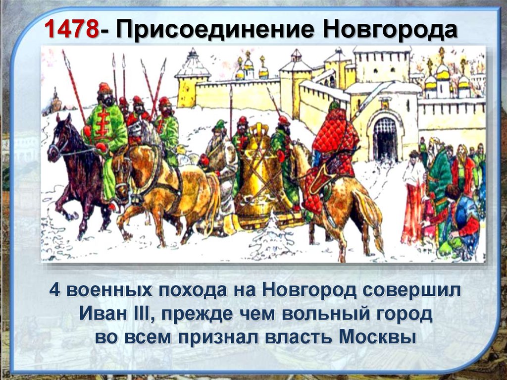 Присоединение к московскому государству. Поход Ивана 3 на Новгород. 1478 Г присоединение Новгорода князь. Поход Ивана третьего на Новгород 1478. Иван третий поход на Новгород.