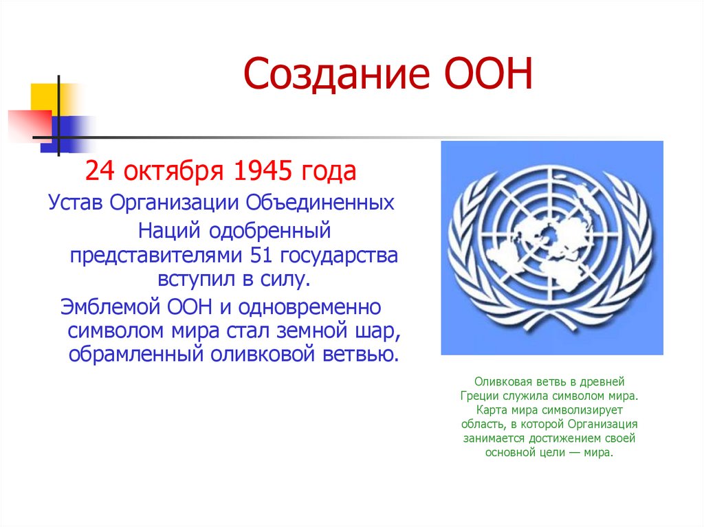Оон существительного. Образование организации Объединенных наций (ООН). ООН 1945. Дата и причины создания ООН. Образование организации Объединенных наций 1945 г.