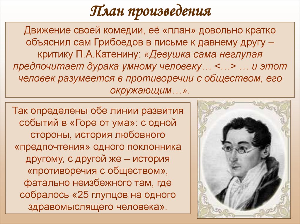 Книга горе от ума кратко. История создания комедии горе от ума. Грибоедов а. "горе от ума". Продолжение комедии "горе от ума".