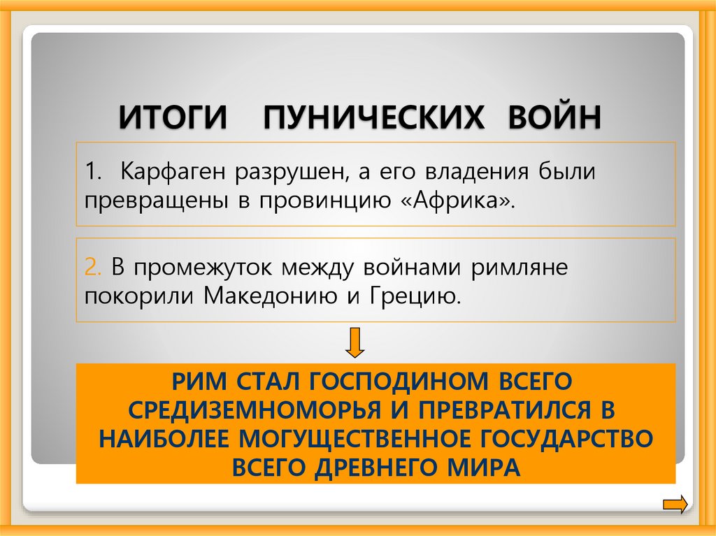 Первая война с карфагеном презентация 5 класс