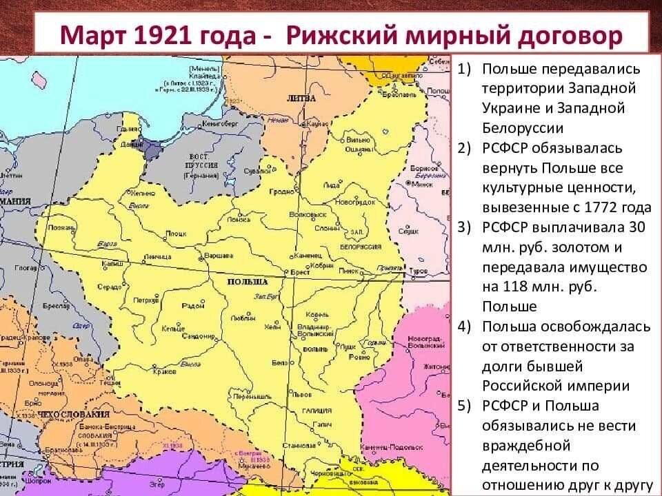 Граница польши и ссср до 1939 года карта