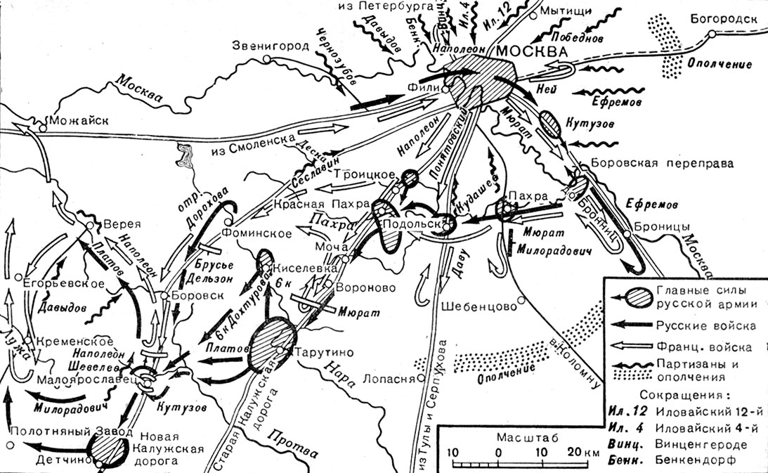 Карта россии 1812 г