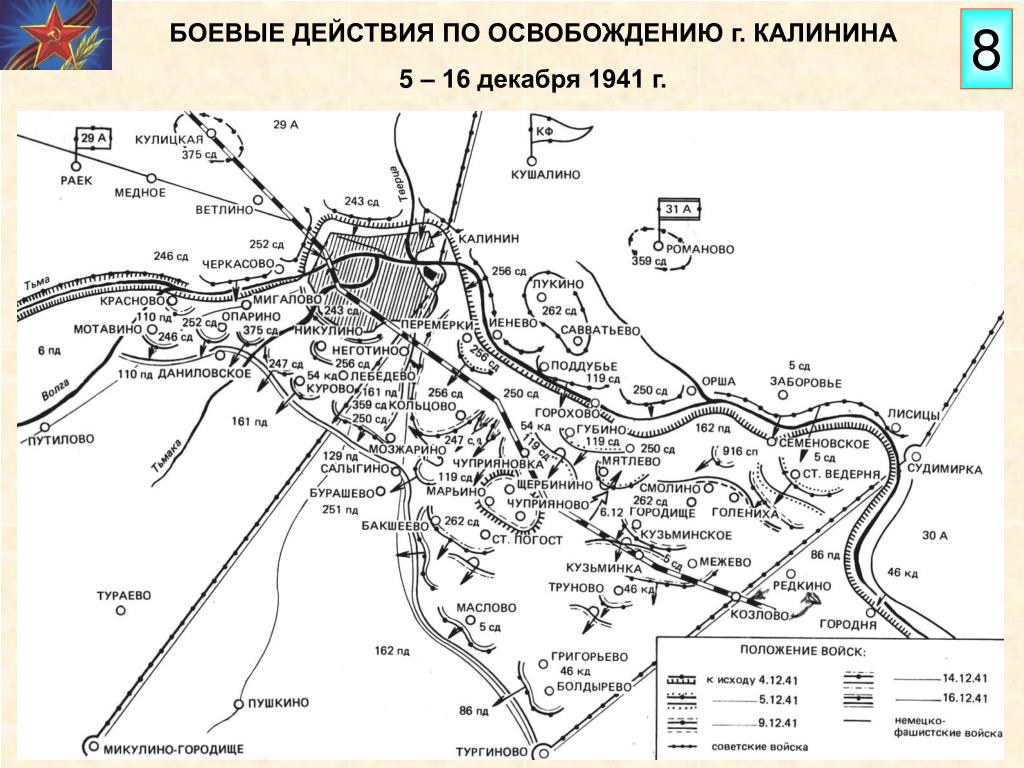 Карта вов 1941 г