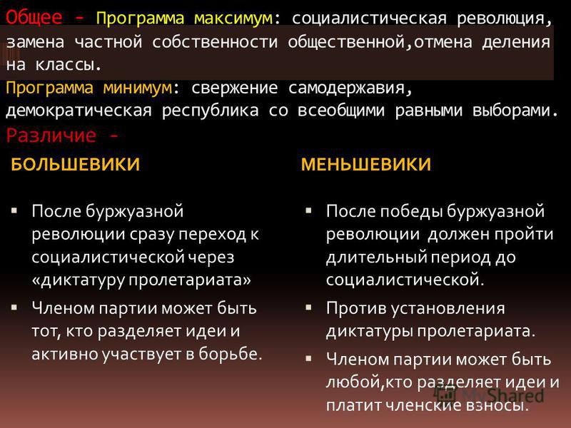 Программа минимум и максимум. Программа минимум и максимум РСДРП. Большевики программа минимум и максимум. РСДРП программа минимум и максимум большевики и меньшевики. Программа минимум и программа максимум.