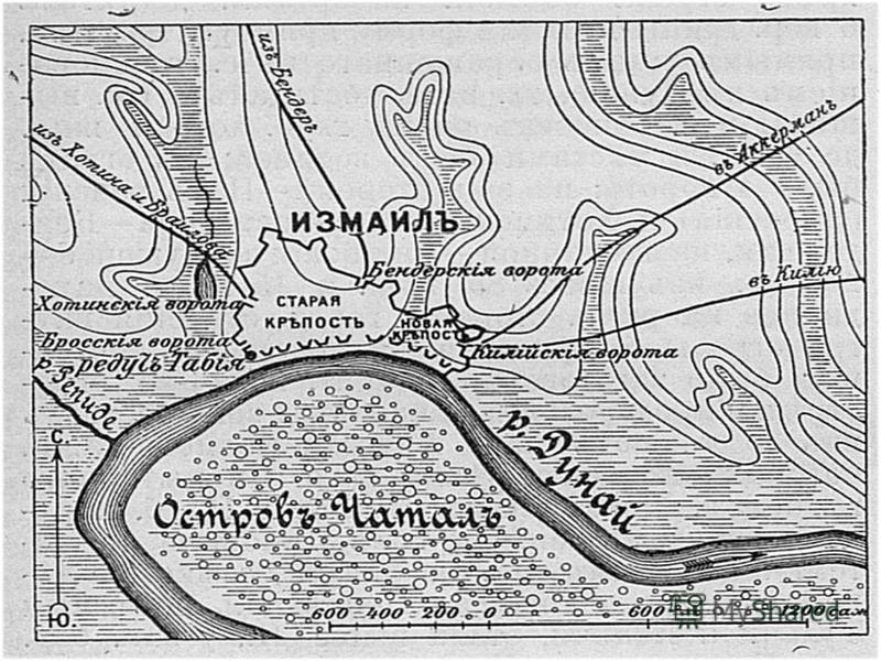 Крепость измаил карта