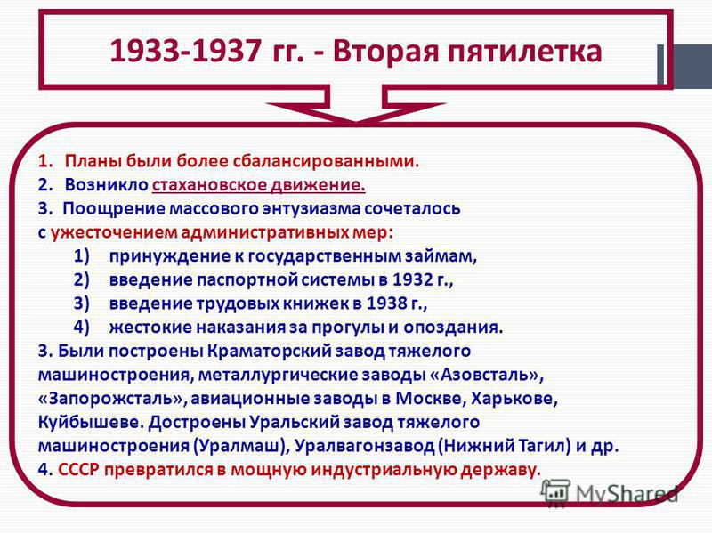 Разработка первого пятилетнего плана развития народного хозяйства дата