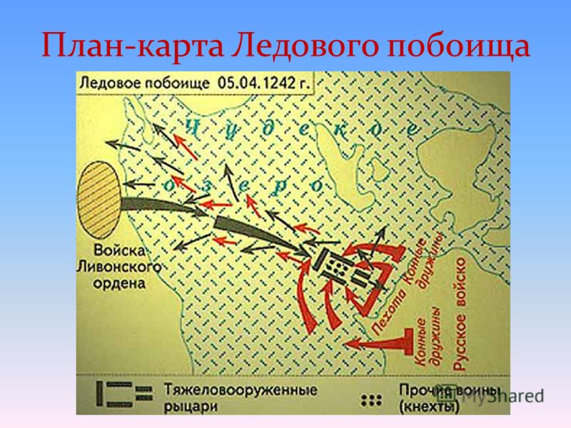 Битва на чудском озере схема