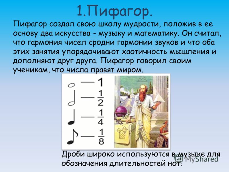 Считать открытие. Открытия Пифагора. Пифагор создал школу. Открытия Пифагора в Музыке. Пифагор и музыкальная Гармония.