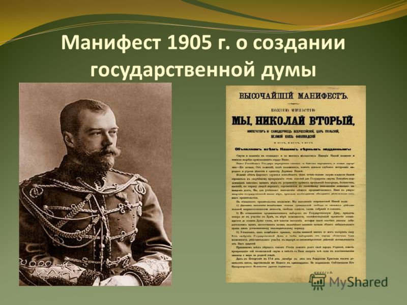 Учреждение государственной думы 1905 г