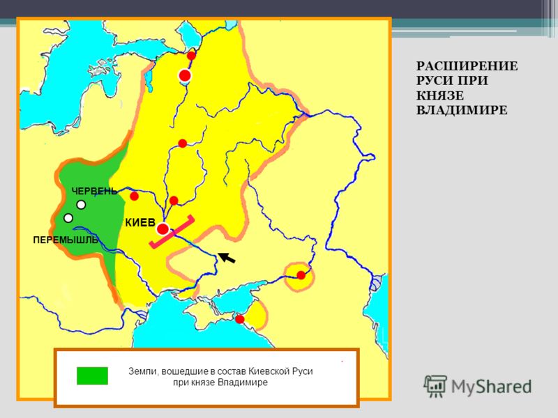 Карта россии при ярославе мудром