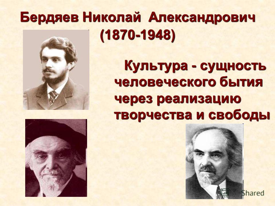 Бердяев николай александрович философия презентация