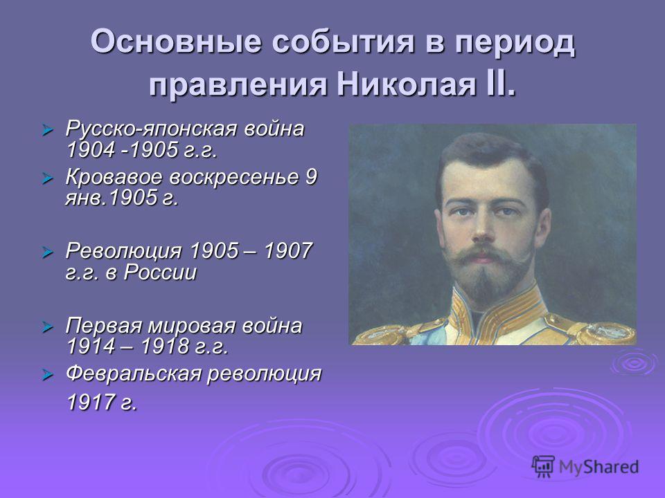 Правление николая 2 егэ история презентация