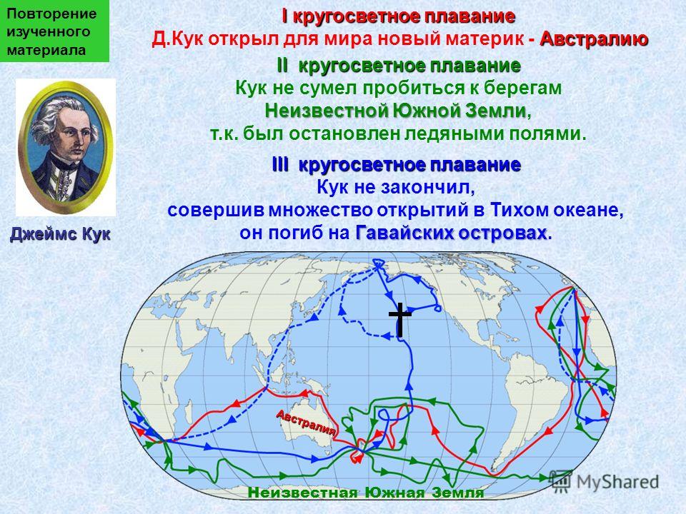 Джеймс кук карта