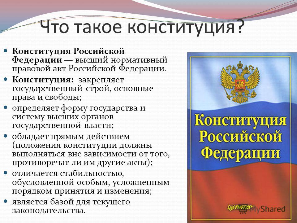 что такое конституция для детей
