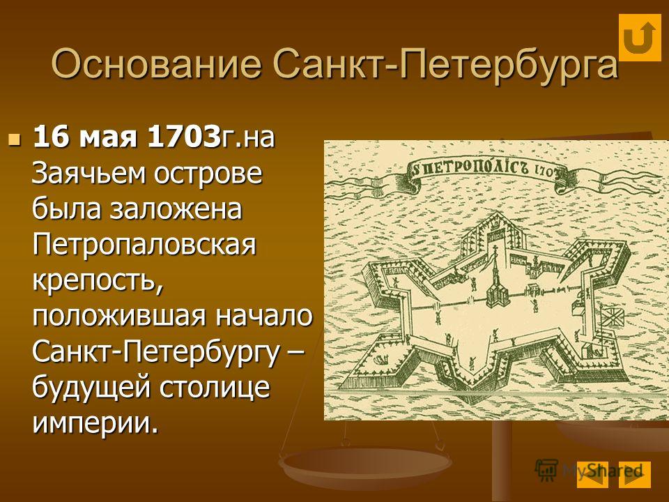 Санкт петербург 1703 год. 1703 Основание Санкт-Петербурга.