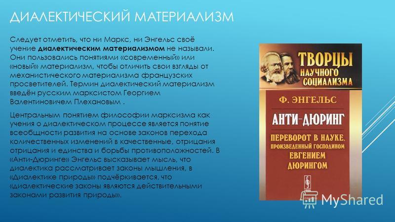 Точка зрения диалектического материализма