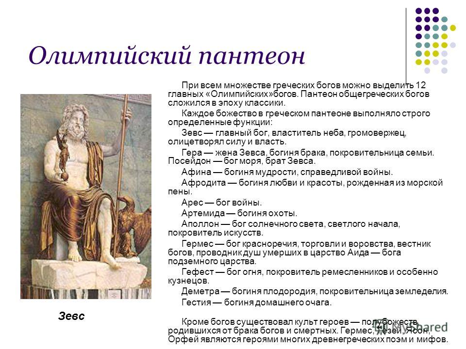 Пантеон презентация. Пантеон греческих богов 12 богов. Греческий Бостеон богов. Пантеон греческих богинь. Пантеон Олимпийских богов древней Греции.