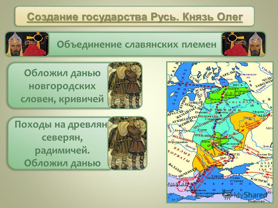 Образование древнерусского государства связано с событиями