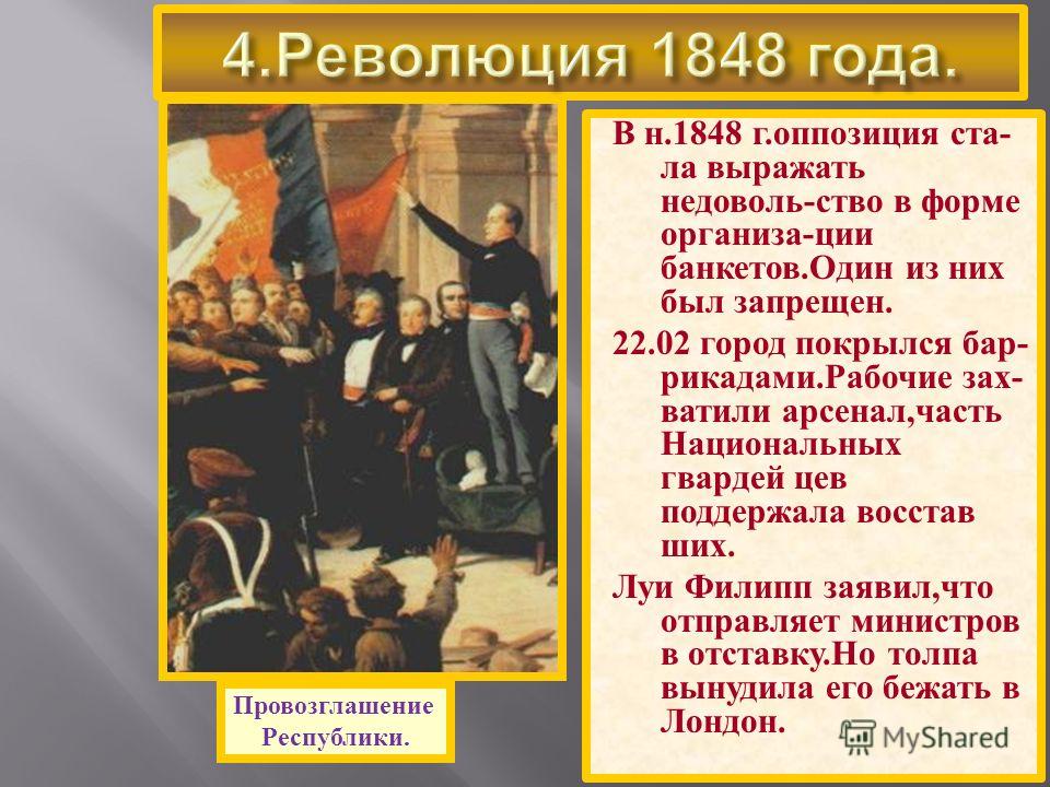 Презентация французская революция 1848