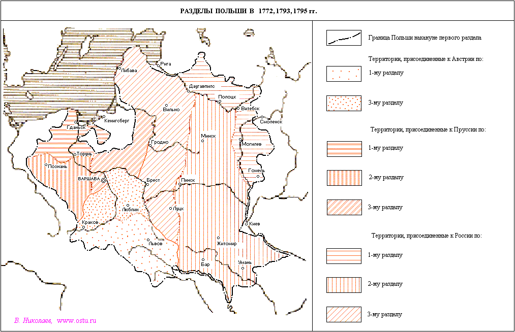 Речь посполитая контурная карта