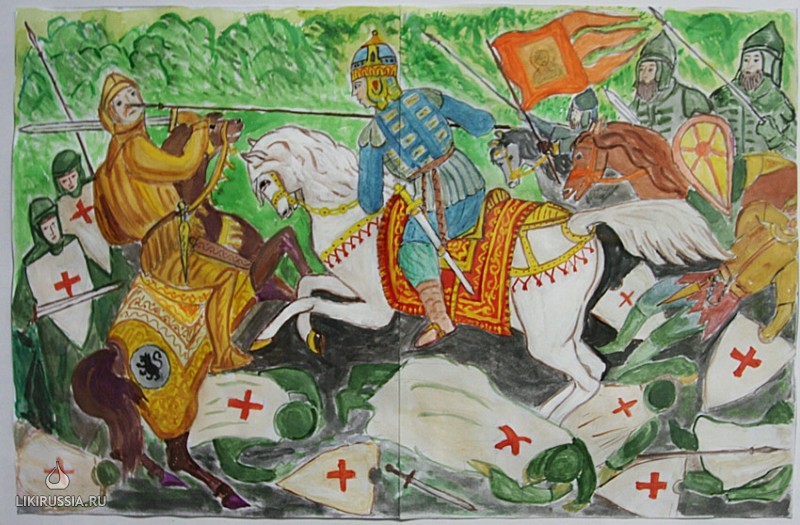 Перцов иллюстрации Куликовская битва. Рисунок куликовской битвы 4 класс окружающий