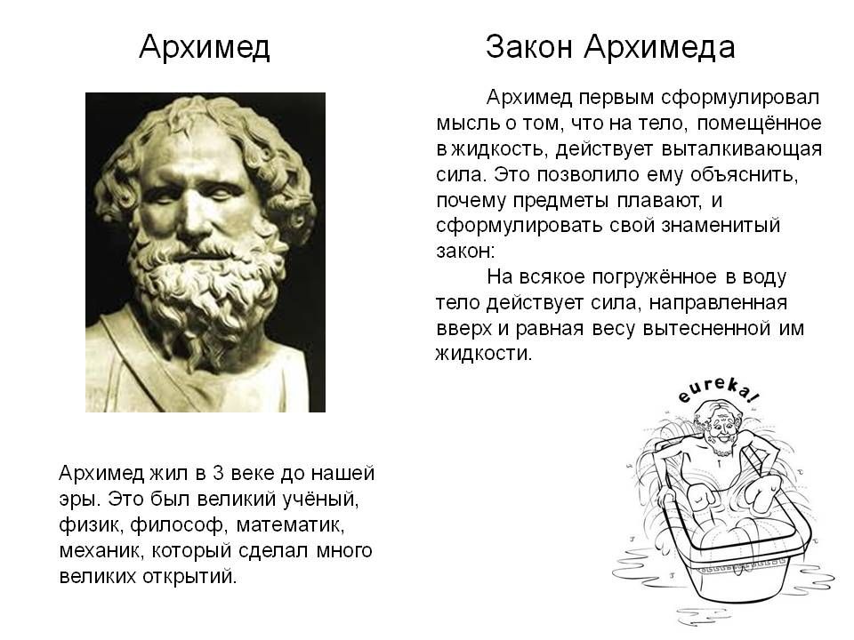 Закон архимеда. Закон Архимеда для детей. Закон Архимеда картинки. Архимед и его законы.