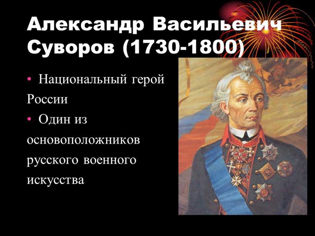 Презентация на тему александр васильевич суворов