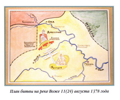 Битва на реке воже карта место